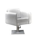 Sillón hidráulico de corte de linea cuadrada con reposabrazos Modelo Jean Claude Olivier Blanco