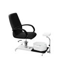 Sillón de Manicura & Pedicura hidráulico con bañera y reposapies Modelo Torino Negro