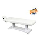 Camilla de Masaje eléctrica SPA con 2 motores y agujero facial Modelo Isom - Base Blanca