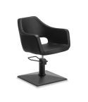 Sillón hidráulico de corte de linea curva con Base cuadrada negra Modelo Wedge Square Black