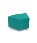 Sofá de espera modular para recepción Modelo Angle - color turquesa