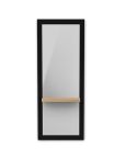 Tocador de Peluquería estilo Moderno Negro con espejo y bandeja Oak Modelo Ardo