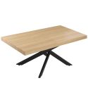 Mesa Comedor Extensible Leonardo 160 – 240 cm Oak / Negro.