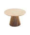 Mesa de comedor Redonda extensible con patas en forma de cono y tablero Nordish Modelo Grove 100-0
