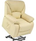 Sillón de Masaje Relax en Polipiel Modelo ECO-8590 UP- Color Beig