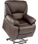 Sillón de Masaje Relax en Polipiel Modelo ECO-8590 UP- Color Marron