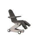 Sillón de podología eléctrico de 3 motores con agujero facial y luz LED Modelo B-LIGHT503 Gris oscuro Weelko