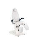 Sillón de podología electrico de 3 motores con agujero facial Modelo Deneb - Color Blanco