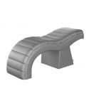 Camilla de estética fija ergonómica para extensión de pestañas Modelo Miralma Gris