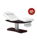 Camilla de masaje eléctrica de 3 motores con agujero facial Modelo Mica Walnut