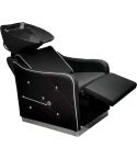 Lavacabezas con pica blanca y reposapies abatible Modelo Diamond Black