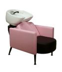 Lavacabezas con pica blanca y respaldo ergonómico Modelo Fusion Pink