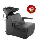 Lavacabezas con pica negra y respaldo ergonómico Modelo Halo WPYW026.A12 Weelko
