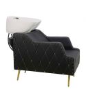 Lavacabezas con pica blanca y respaldo ergonómico Modelo King Oro