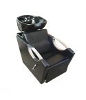 Lavacabezas con pica abatible y reposapies reclinable Modelo L28N - color negro