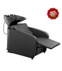 Lavacabezas con pica negra y reposapiés eléctrico Modelo Mullet PowerPlus 2.0