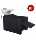 Lavacabezas con pica blanca y reposapiés eléctrico Modelo Peek PowerPlus