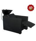 Lavacabezas con pica negra y reposapiés eléctrico Modelo Peek PowerPlus