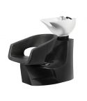 Lavacabezas con pica blanca y asiento ergonómico Modelo Rolls