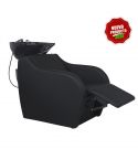 Lavacabezas con pica negra y reposapiés eléctrico Modelo Wisp PowerPlus