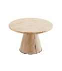 Mesa de comedor Redonda extensible con patas en forma de cono y tablero Nordish Modelo Kenia 120