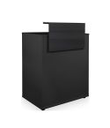 Mueble de recepción con cajón y frente madera de color negro Modelo Dylan Black Negro