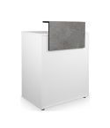 Mueble de recepción con cajón y frente efecto hormigón Modelo Dylan White Hormigón