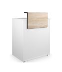 Mueble de recepción con cajón y frente madera de roble Modelo Dylan White Madera