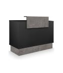 Mueble de recepción con frontal y base efecto hormigón Modelo Thierry Black Hormigón