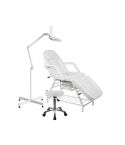 Pack Estética - Camilla de belleza Nash Top / Lupa con Lampara LED Sava / Taburete ergonómico Opal
