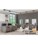 Pack - Lavacabezas Onda Marrón grisáceo / Sillon de Corte Frida / Sillon de Corte Gala / Tocador Sven