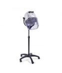 Secador de casco de pie con altura regulable 3V Gris Italor