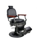 Sillón Clásico de Barbero estilo Retro Vintage con reposapies integrado Modelo Spingflield