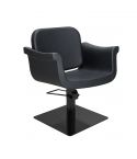 Sillón corte de Peluquería con base metálica y reposabrazos Modelo Hydra B - Base negra a elegir