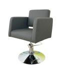 Sillón Corte de Peluquería hidráulico con reposabrazos Modelo LBH-73G - color gris