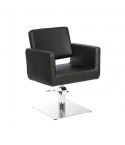Sillón hidráulico de corte con base cuadrada de acero inoxidable Modelo Chic Q- Mudi