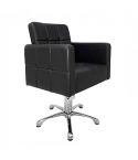 Sillón hidráulico de corte con base de estrella y reposabrazos Modelo Glamour