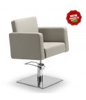 Sillón hidráulico de corte con base cuadrada y reposabrazos Modelo Lera Stone