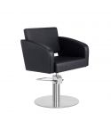 Sillón hidráulico de corte con base redonda y reposabrazos Modelo Loris R