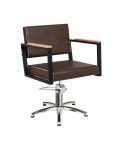 Sillón hidráulico de corte Vintage con base de estrella y reposabrazos Modelo Ocean BR-F