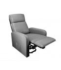 Sillón de Masaje Relax reclinable en Tela Elegant Modelo Elite - Color Gris