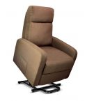 Sillón de Masaje Relax Levantapersonas reclinable en Tela Elegant Modelo Magno - Color Marrón