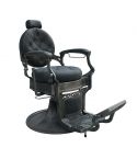 Sillón Clásico de Barbero hidráulico estilo Retro Vintage con reposapies integrado Modelo Clint
