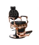 Sillón Clásico de Barbero hidráulico estilo Retro Vintage con reposapies integrado Modelo Mae Rose