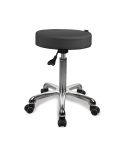 Taburete ergonómico regulable en altura sin respaldo Modelo Opal Gris