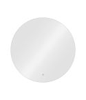 Tocador de Peluquería redondo estilo Moderno con espejo LED sin marco Modelo Aria 80 cm