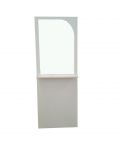 Tocador de Peluquería estilo Clásico con espejo Modelo LBH-07B Blanco