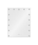 Tocador de Peluquería rectangular estilo Moderno con espejo LED sin marco Modelo Shine 100x80 cm