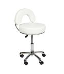 Taburete ergonómico para pedicura con respaldo bajo Modelo Zen