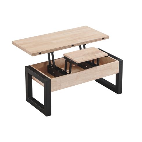 Mesa Centro Elevable y Extensible Loft Advance Nordish / Negro